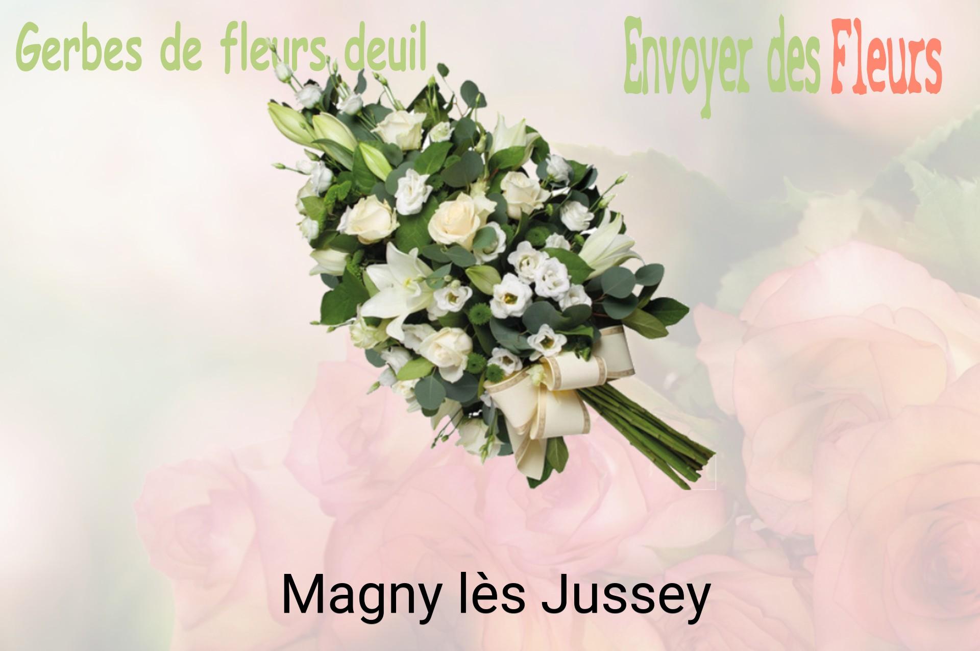 Gerbe de fleurs de deuil livrée à Magny-lès-Jussey